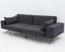 Lataa kuva Galleria-katseluun, Natuzzi IDO kangassohva tummanharmaa