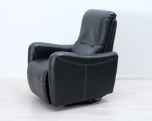 Lataa kuva Galleria-katseluun, Nahkanojatuoli musta