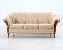 Lataa kuva Galleria-katseluun, 3-istuttava kangassohva beige