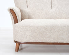 Lataa kuva Galleria-katseluun, 3-istuttava kangassohva beige