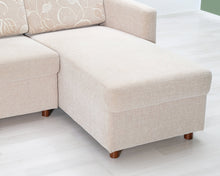 Lataa kuva Galleria-katseluun, Pohjanmaan 3-istuttava divaanisohva beige