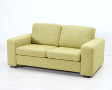 Lataa kuva Galleria-katseluun, Isku 2-istuttava kangassohva vihreä