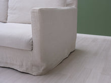 Lataa kuva Galleria-katseluun, Sits Sara 3-istuttava pellavasohva beige