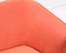 Lataa kuva Galleria-katseluun, 3-istuttava kangassohva oranssi