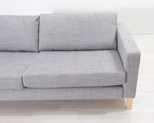 Lataa kuva Galleria-katseluun, IKEA Karlstad 3-istuttava kangassohva harmaa