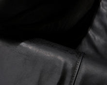 Lataa kuva Galleria-katseluun, 3-istuttava nahkasohva musta