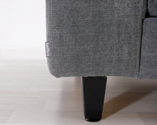 Lataa kuva Galleria-katseluun, Bellus 2-istuttava kangassohva harmaa