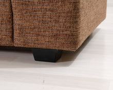 Lataa kuva Galleria-katseluun, 2-istuttava kangassohva ruskea