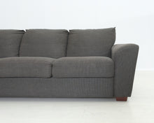 Lataa kuva Galleria-katseluun, Pohjanmaan 3-istuttava kangassohva tummanharmaa