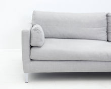 Lataa kuva Galleria-katseluun, HT Collection Donna avokulmasohva rahilla vaaleanharmaa