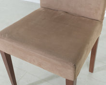 Lataa kuva Galleria-katseluun, Kangasverhoiltu ruokatuoli vaaleanruskea