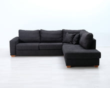 Lataa kuva Galleria-katseluun, Asko 3-istuttava kangassohva tummanharmaa