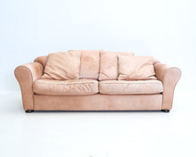 Lataa kuva Galleria-katseluun, IDP Italia Charlotte 3-istuttava nahkasohva beige