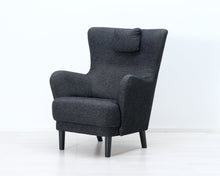 Lataa kuva Galleria-katseluun, Kangasnojatuoli tummanharmaa