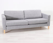 Lataa kuva Galleria-katseluun, IKEA Karlstad 3-istuttava kangassohva harmaa