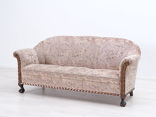 Lataa kuva Galleria-katseluun, 3-istuttava Chippendale sohva vanha roosa
