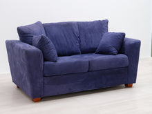 Lataa kuva Galleria-katseluun, 2-istuttava kangassohva sininen
