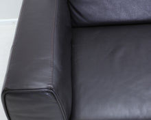 Lataa kuva Galleria-katseluun, Natuzzi 2-istuttava nahkasohva musta
