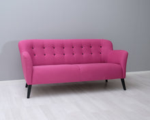 Lataa kuva Galleria-katseluun, 2-istuttava kangassohva pinkki
