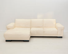 Lataa kuva Galleria-katseluun, Natuzzi 3-istuttava divaaninahkasohva kermanvärinen
