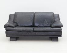 Lataa kuva Galleria-katseluun, Natuzzi nahkasohva 2-istuttava musta
