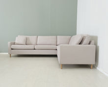 Lataa kuva Galleria-katseluun, Jakkikaluste Bonne 5-istuttava kulmasohva beige
