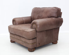 Load image into Gallery viewer, Bozeman Club Chair nahkanojatuoli rahilla
