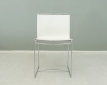 Load image into Gallery viewer, Ligne Roset Fil tuolit valkoisella nahkalla
