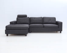 Lataa kuva Galleria-katseluun, 3-istuttava divaanisohva tummanharmaa
