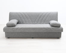 Lataa kuva Galleria-katseluun, 2,5-istuttava kangassohva vuodemekanismilla harmaa
