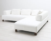 Lataa kuva Galleria-katseluun, Natuzzi 4-istuttava kulmasohva valkoinen
