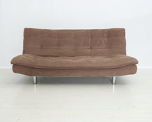 Lataa kuva Galleria-katseluun, 2-istuttava kangasvuodesohva ruskea
