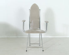 Lataa kuva Galleria-katseluun, Ruokailuryhmän tuoli luonnonvalkoinen sametti
