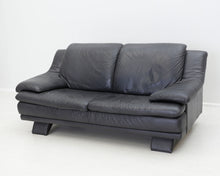 Lataa kuva Galleria-katseluun, Natuzzi nahkasohva 2-istuttava musta
