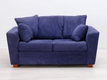 Lataa kuva Galleria-katseluun, 2-istuttava kangassohva sininen

