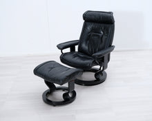 Ladda upp bild till gallerivisning, Ekornes Stressless nojatuoli ja rahi musta
