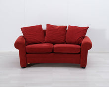 Load image into Gallery viewer, Ekornes 2-istuttava kangassohva punainen
