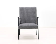 Lataa kuva Galleria-katseluun, Mid Century nojatuoli harmaa
