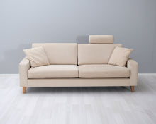 Load image into Gallery viewer, Adea 3-istuttava sohva beige
