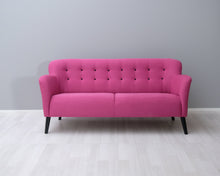 Lataa kuva Galleria-katseluun, 2-istuttava kangassohva pinkki
