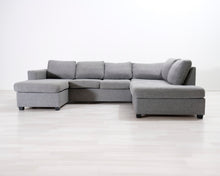 Lataa kuva Galleria-katseluun, 5-istuttava avokulmasohva harmaa
