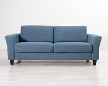 Lataa kuva Galleria-katseluun, 2-istuttava kangassohva sininen
