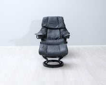 Lataa kuva Galleria-katseluun, Ekornes Stressless Reno nojatuoli ja rahi musta
