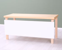 Ladda upp bild till gallerivisning, Artek työpöytä 60 x 150 cm koivu / valkoinen
