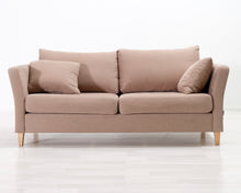 Load image into Gallery viewer, Furninova Charlie 3-istuttava kangassohva beige
