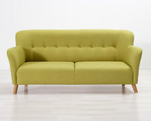 Lataa kuva Galleria-katseluun, 2,5-istuttava kangassohva vihreä
