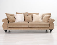 Load image into Gallery viewer, Napoleon 3-istuttava samettisohva beige
