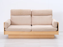 Load image into Gallery viewer, Artek 555 Ben Af Schulten 2-istuttava sohva beige
