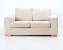 Load image into Gallery viewer, Asko 2-istuttava kangassohva beige
