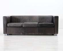 Load image into Gallery viewer, BoConcept 3-istuttava nahkasohva tummanruskea
